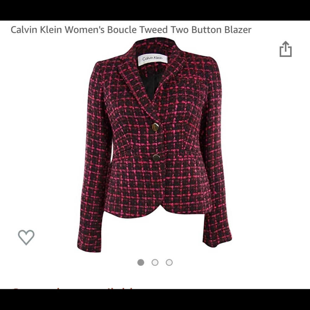 Calvin Klein tweed blazer